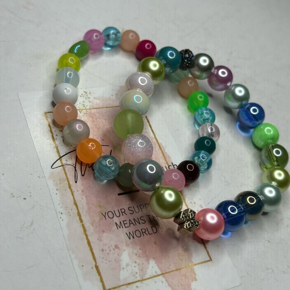 Colorful Mixed Gemstone Bracelets - Picture 3 of 3